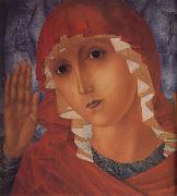 Kuzma Petrov-Vodkin The Mother of God of Tenderness towards Evil Hearts oil on canvas